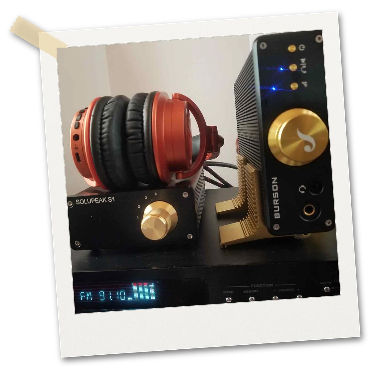 Mark Burson Funk with Audioengine HDP6 and Audio-Technica ATH-M50x