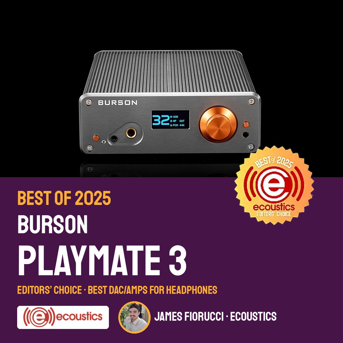 Burson Playmate 3 eCoustics Best of 2025 Editors Choice cover