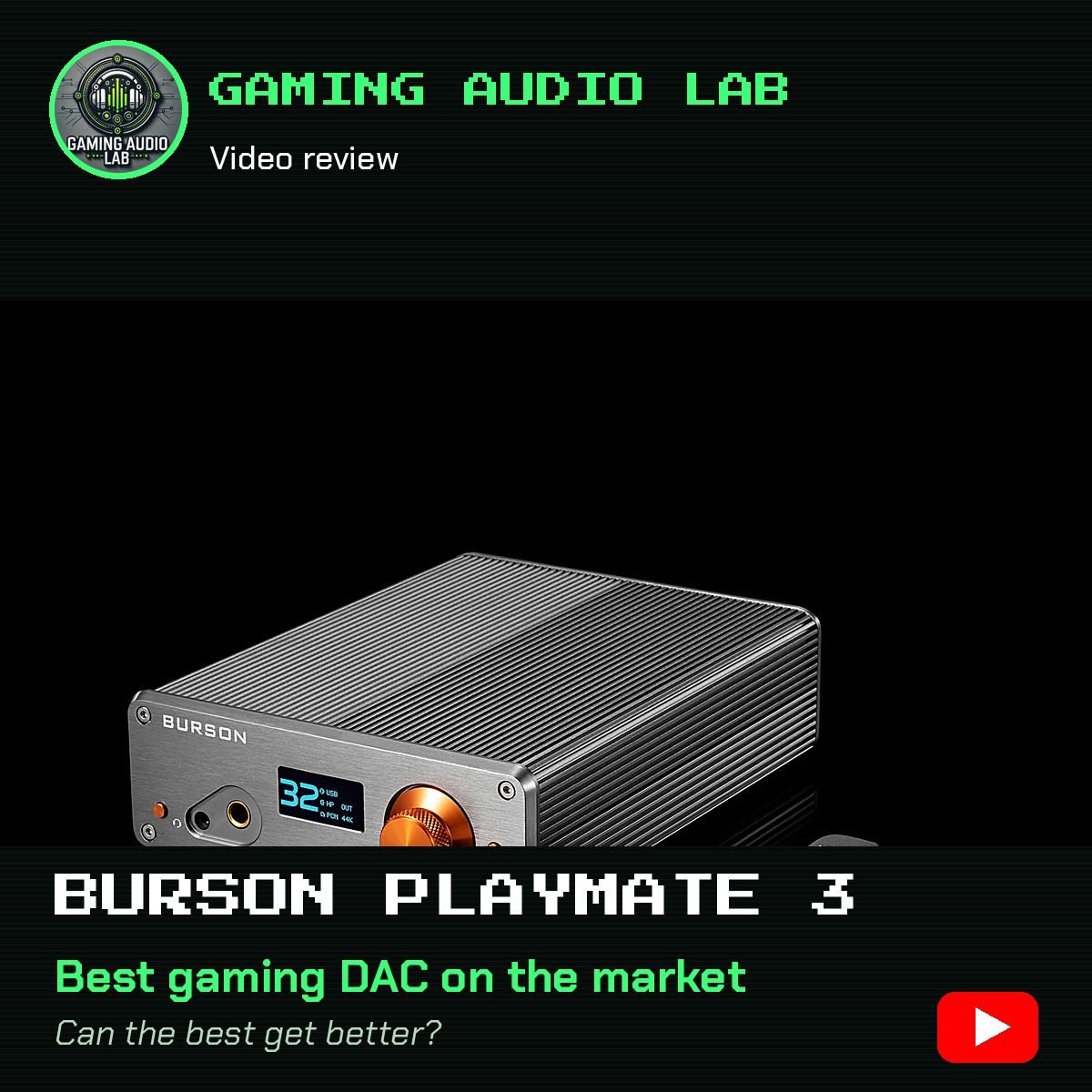 Burson Playmate 3 Gaming Audio Lab video review cover