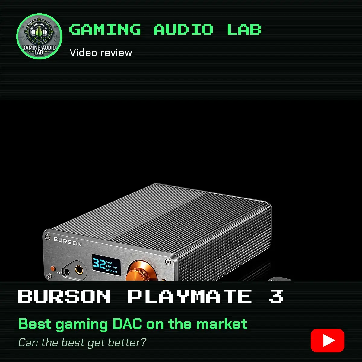 Burson Playmate 3 Gaming Audio Lab video review cover