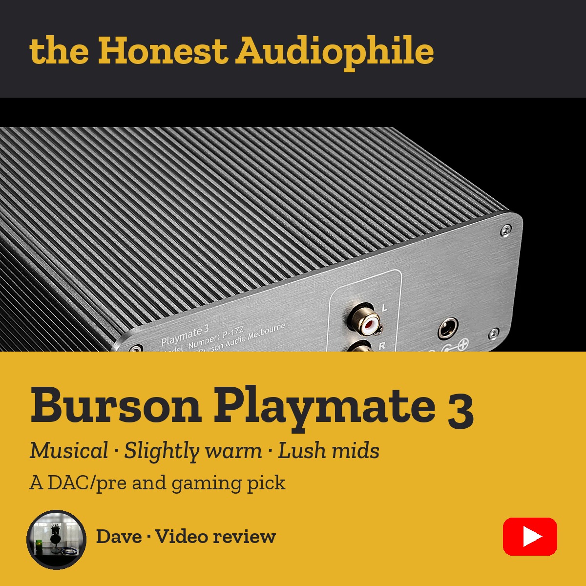 Burson Playmate 3 Honest Audiophile video review cover