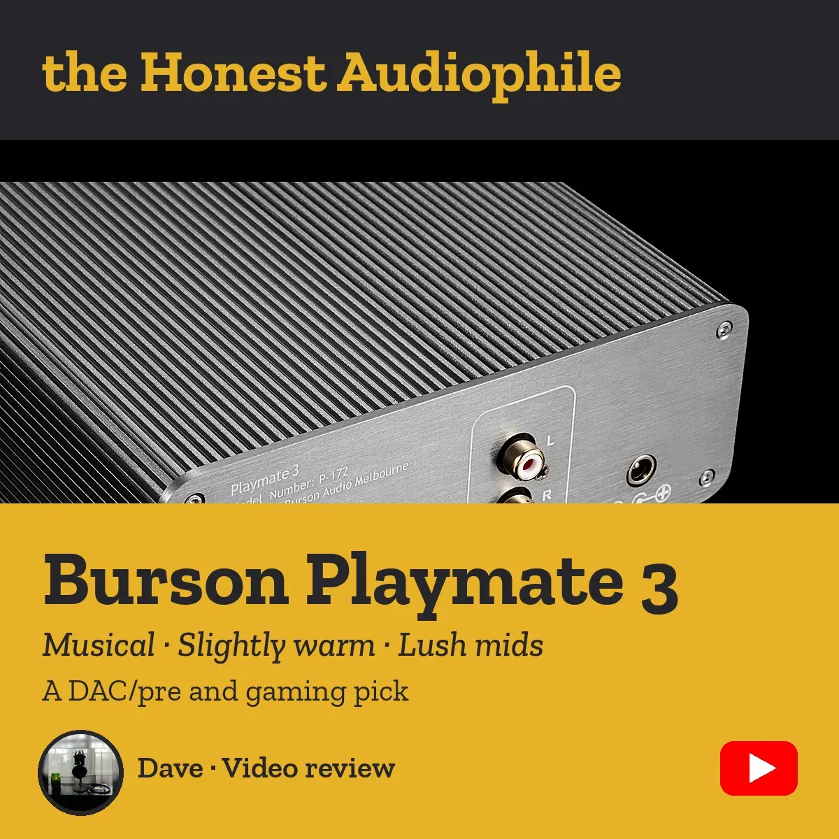 Burson Playmate 3 Honest Audiophile video review cover