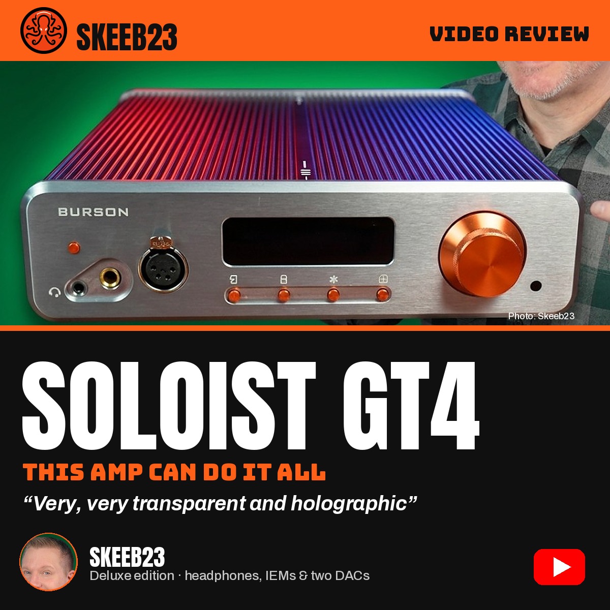 Burson Soloist GT4 Skeeb23 video review cover