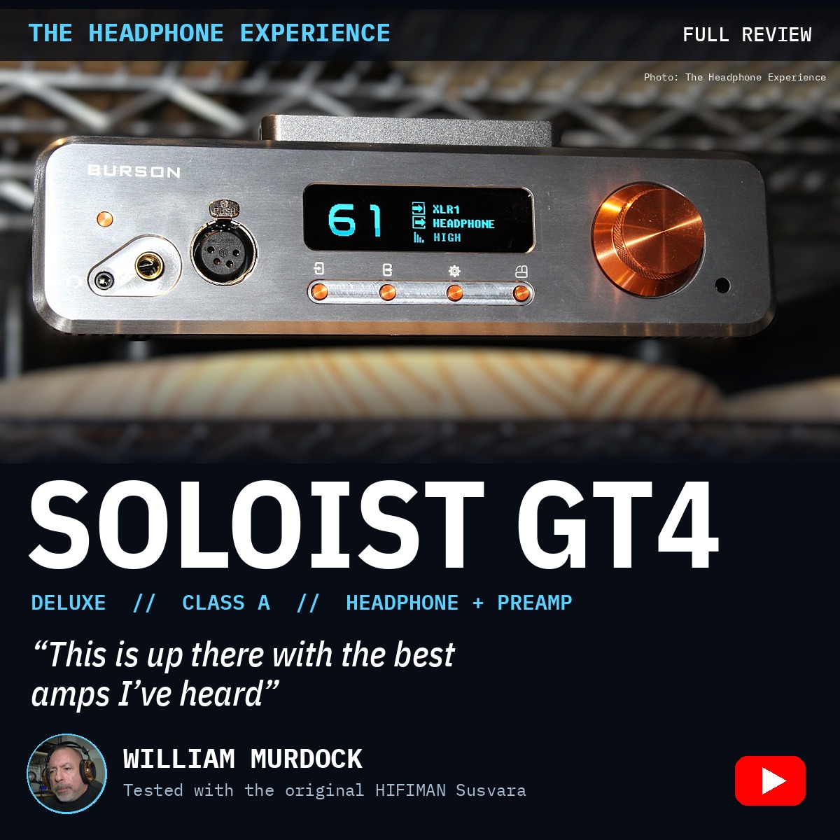 Burson Soloist GT4 Deluxe The Headphone Experience review cover