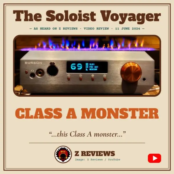 Burson Soloist Voyager Z Reviews video review magazine cover