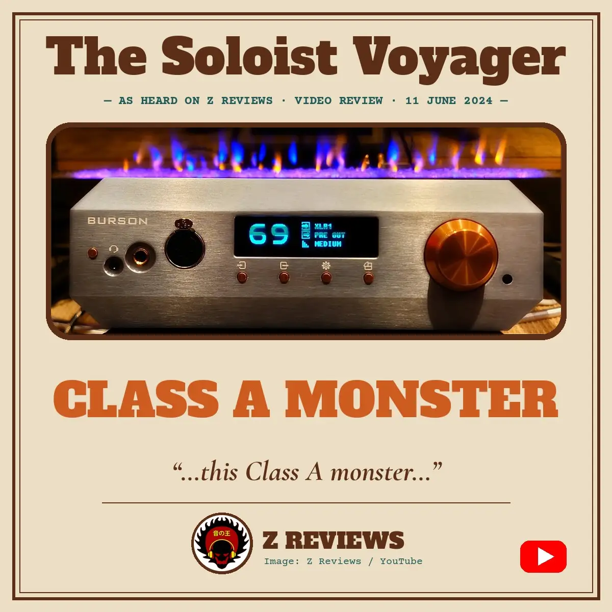 Burson Soloist Voyager Z Reviews video review magazine cover