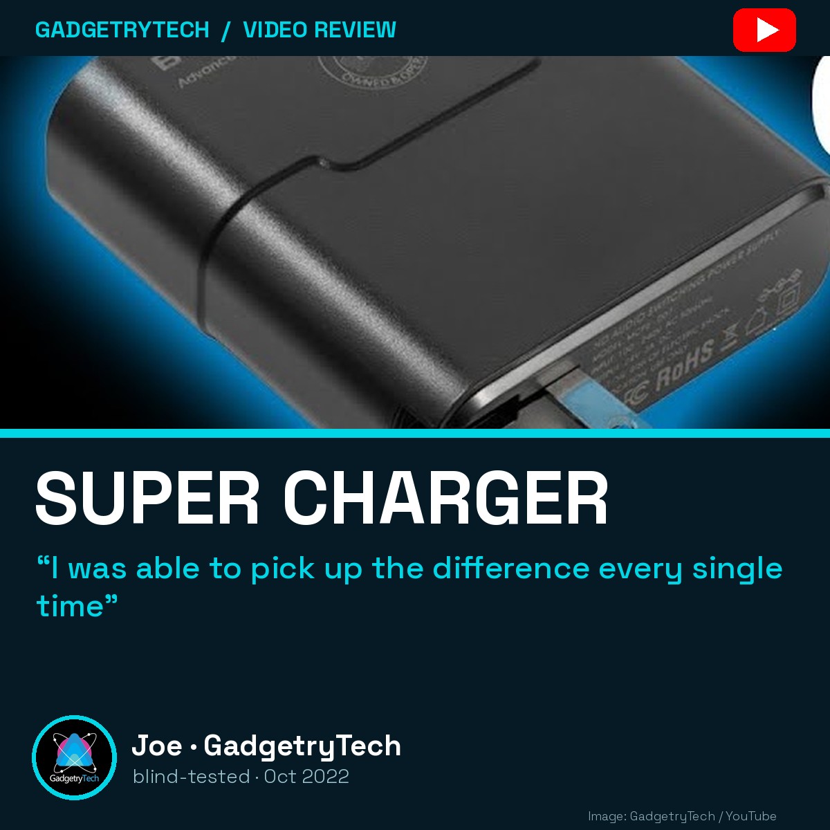 Burson Super Charger 3A magazine-style cover for the GadgetryTech video review: I was able to pick up the difference every single time