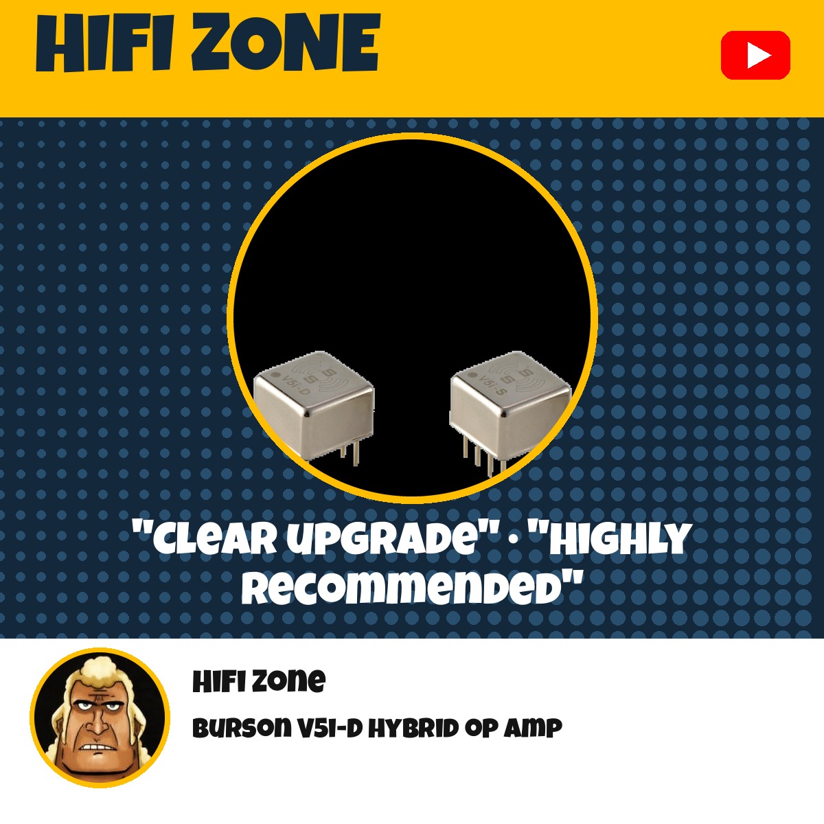 Burson V5i-D hybrid op amp HiFi Zone video review cover