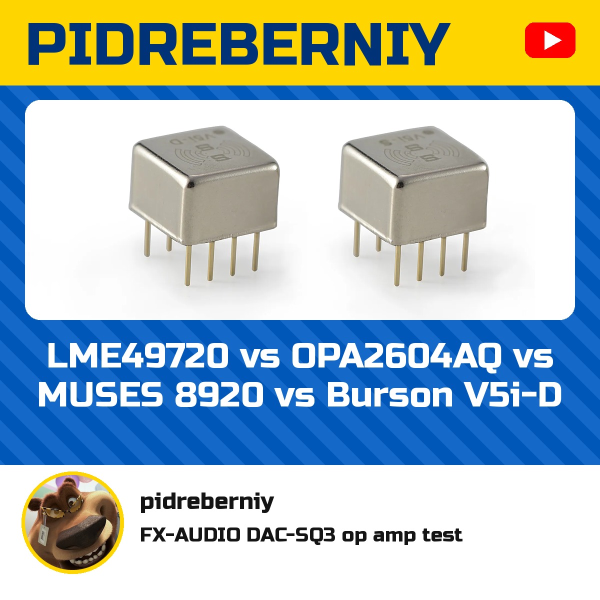 Burson V5i-D op amp comparison video by pidreberniy cover