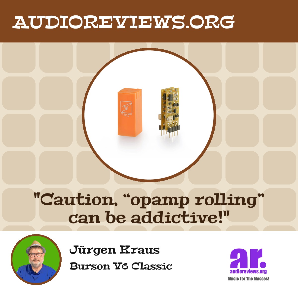 Burson V6 Classic op amp audioreviews.org review cover