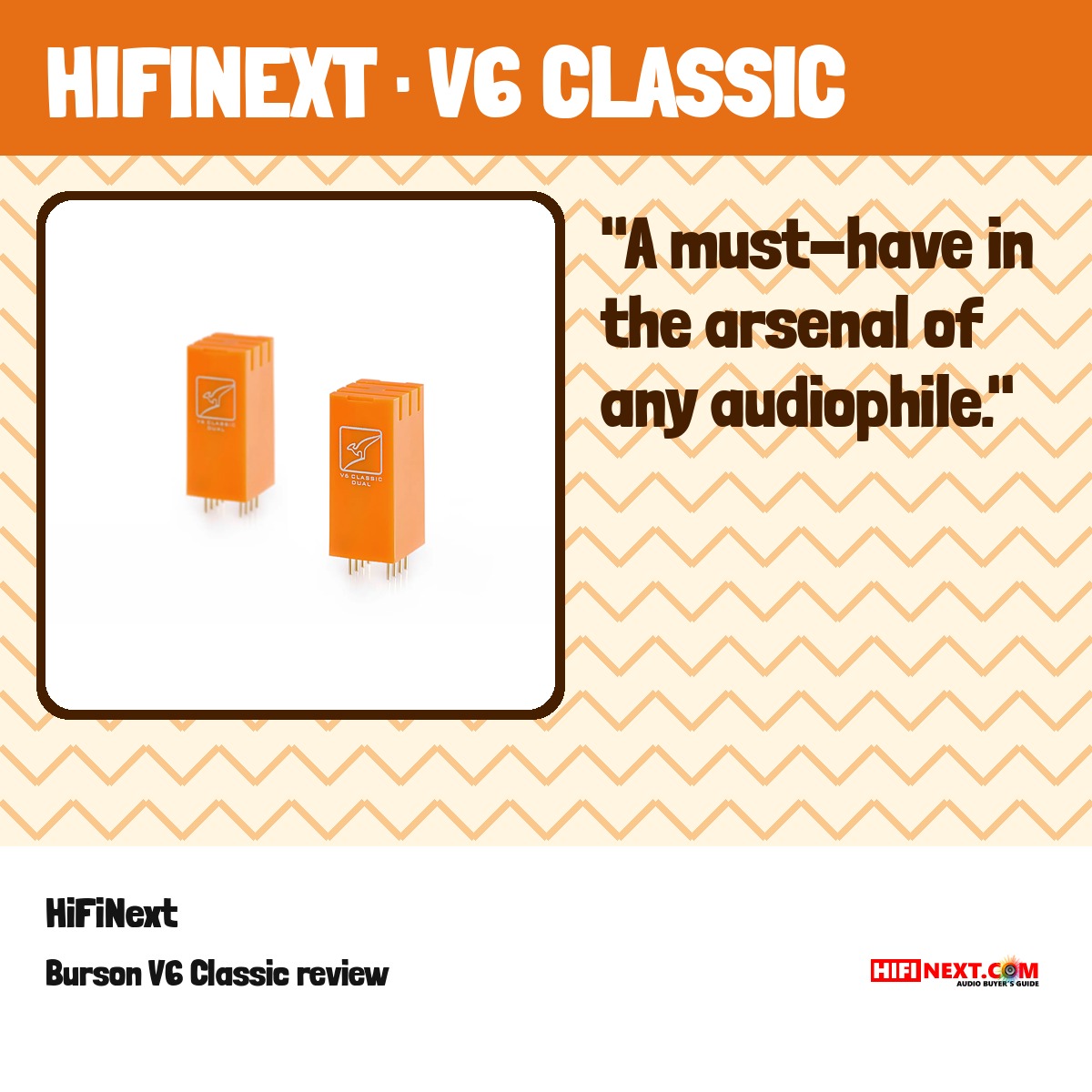 Burson V6 Classic op amp HiFiNext review cover