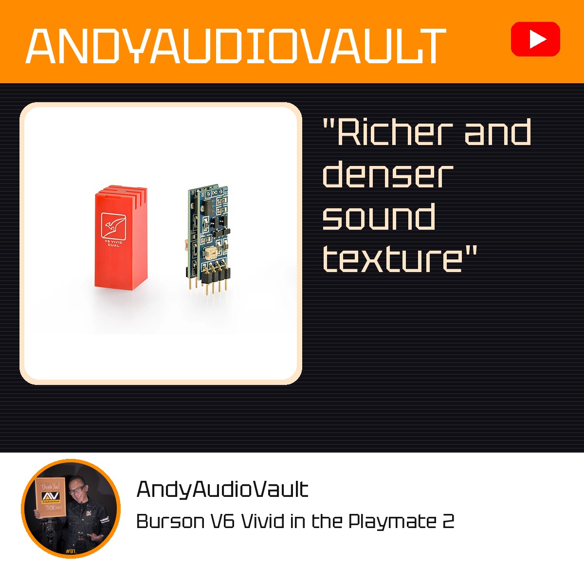 Burson V6 Vivid AndyAudioVault video review cover