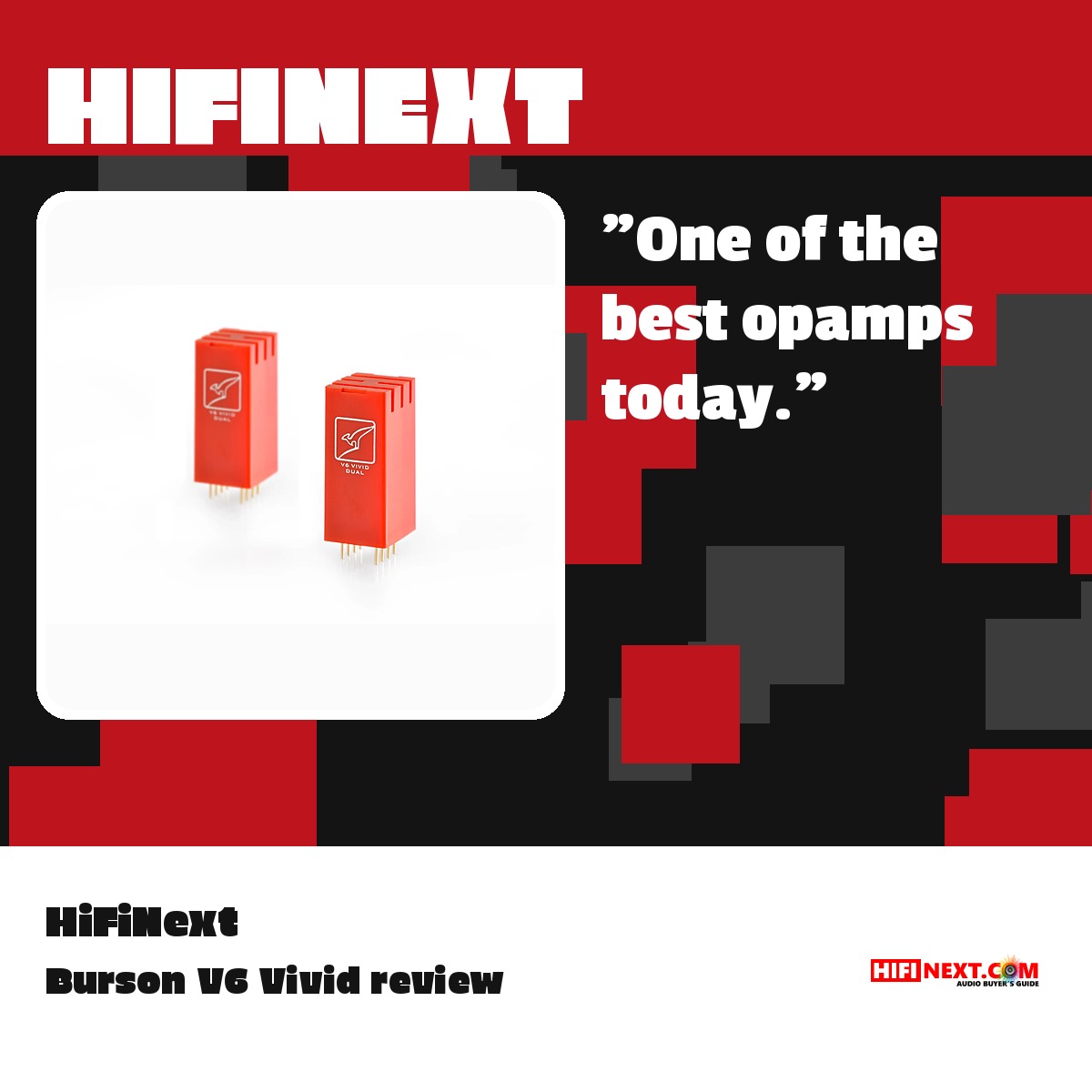 Burson V6 Vivid op amp HiFiNext review cover