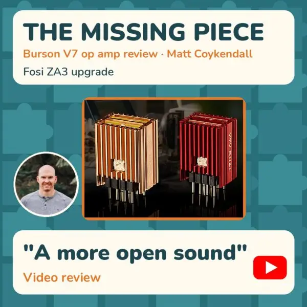 Burson V7 op amp Matt Coykendall video review cover