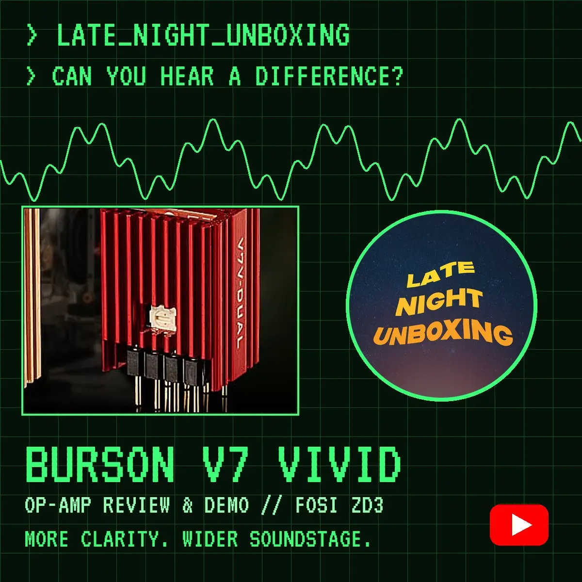 Burson V7 Vivid Late Night Unboxing video review cover