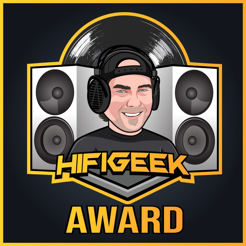 HiFiGeek Award logo for the Burson Soloist Stellar Max